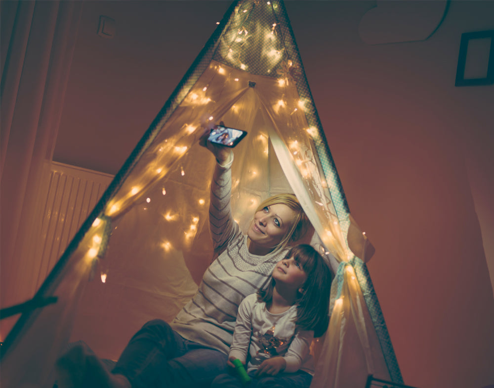 2 LED Photo Clip Lights & 2 LED String Lights warm white, 33ft