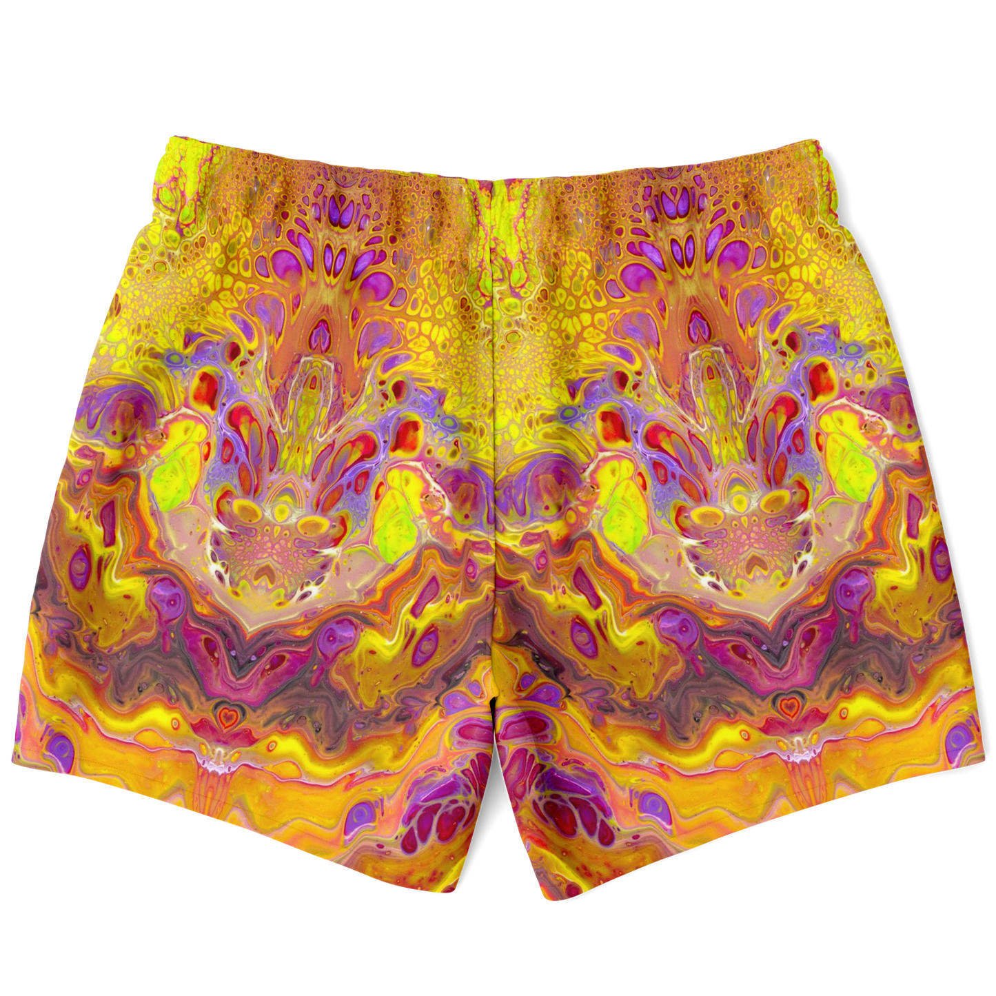 Men's Yellow Melt Swim Trunks