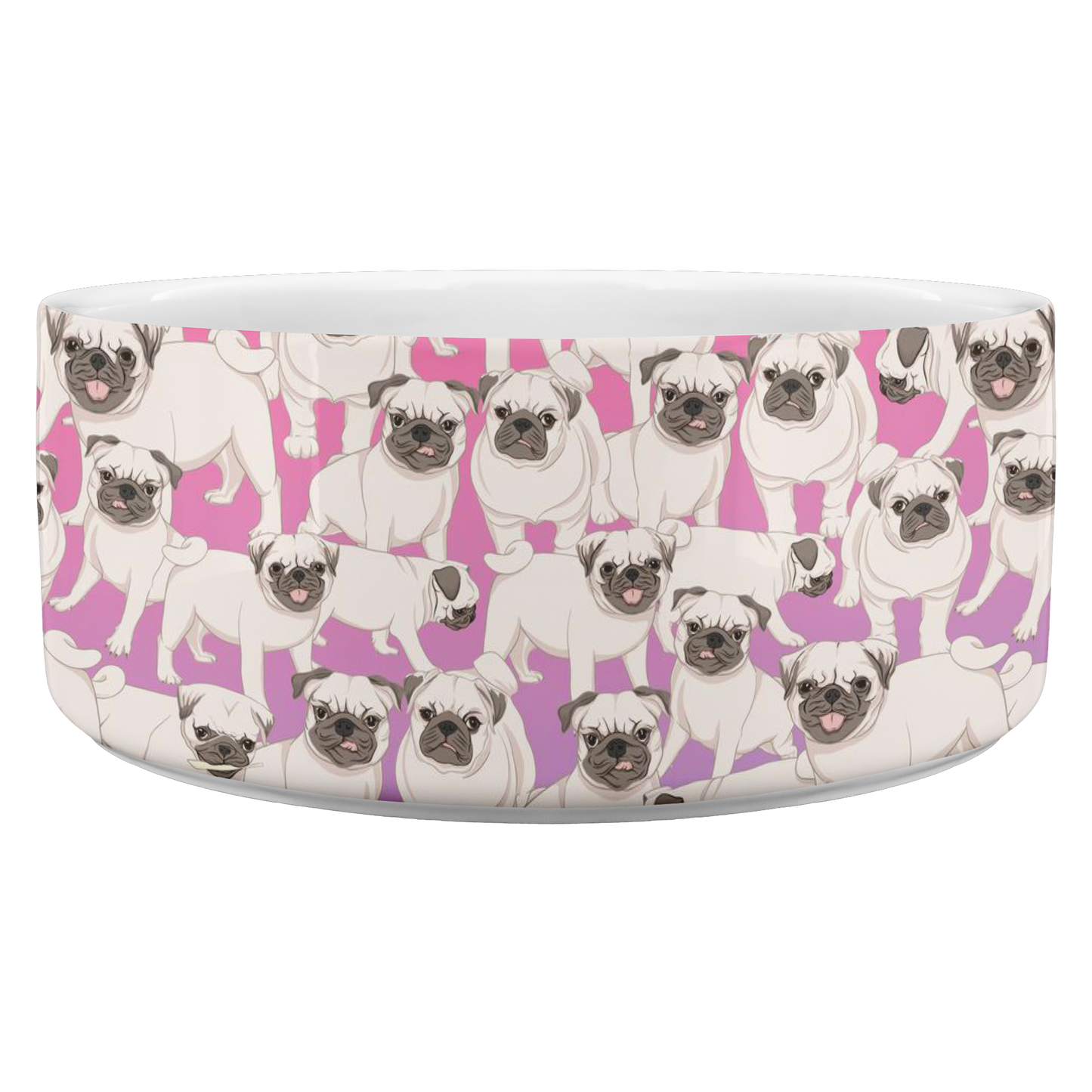 Pugs Rule Customizable Dog Bowl