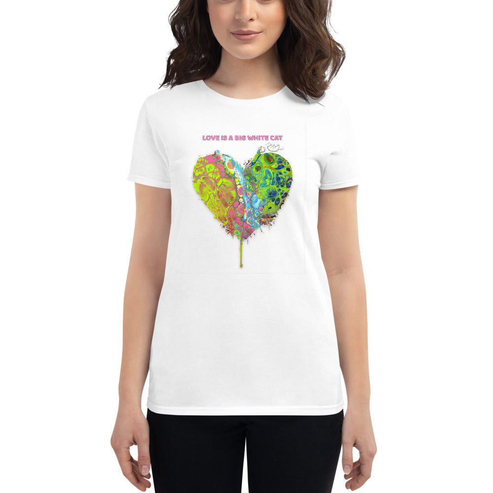 Cat. Heart. Pour. Women's Short Sleeve T-shirt