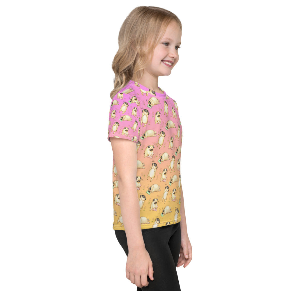 Sleeping Pugs Kids T-Shirt