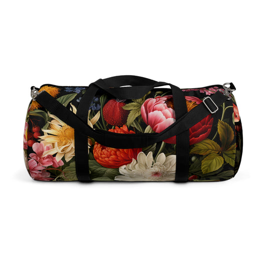 Cottagecore Botanical Peonies Duffel Bag