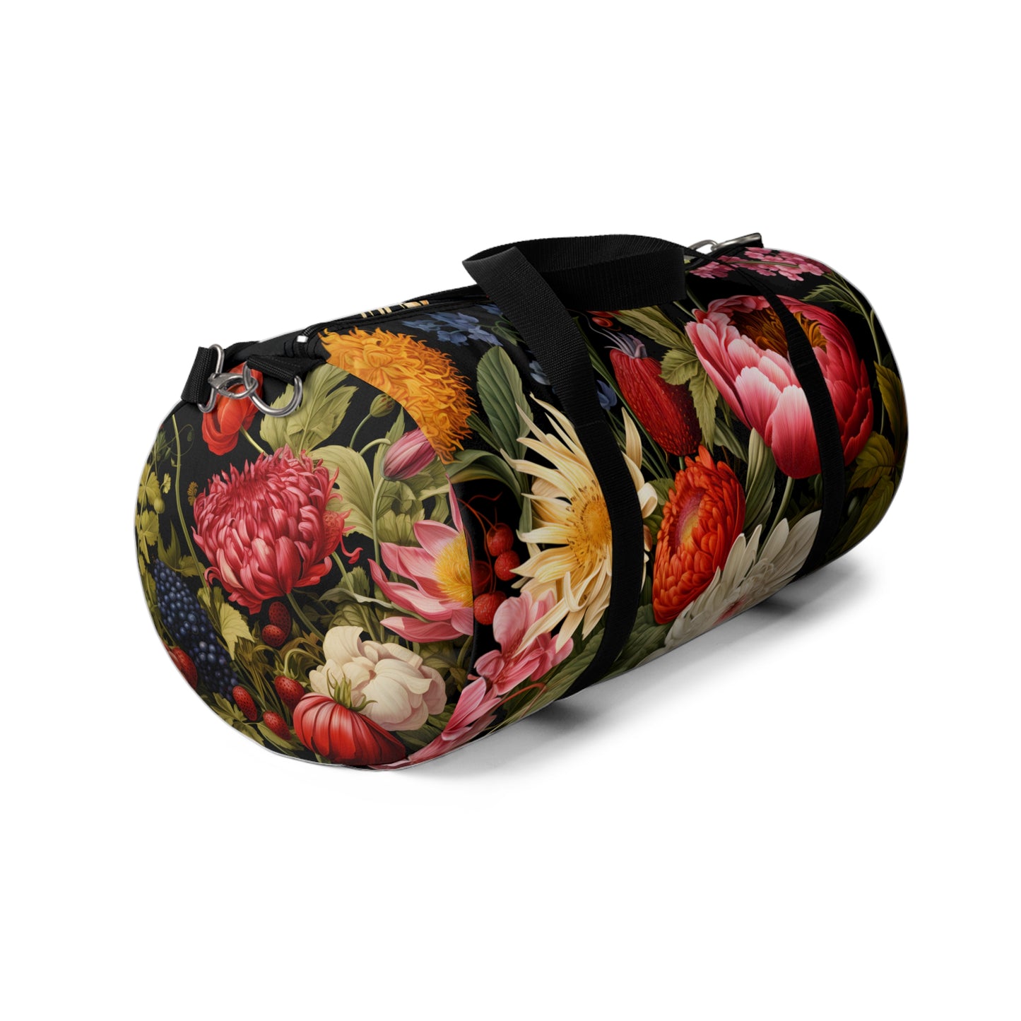 Cottagecore Botanical Peonies Duffel Bag