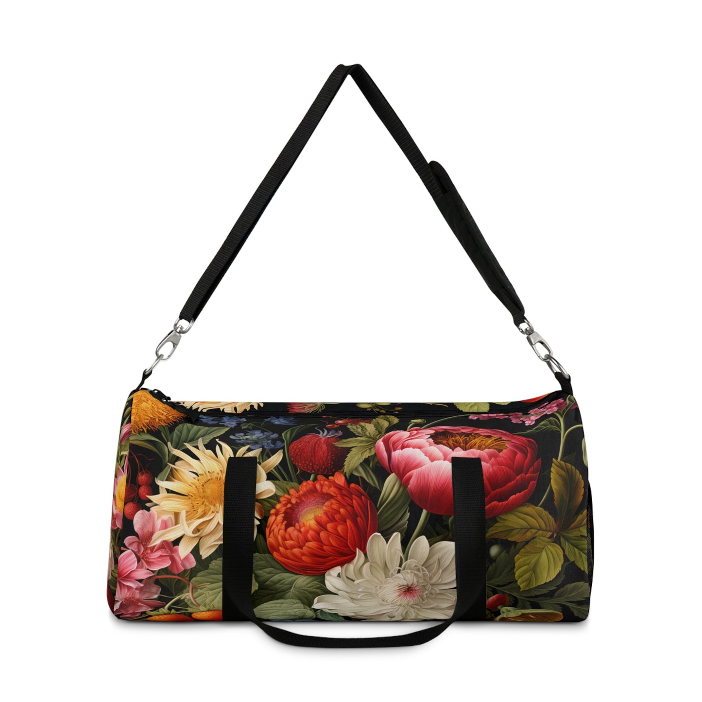 Cottagecore Botanical Peonies Duffel Bag