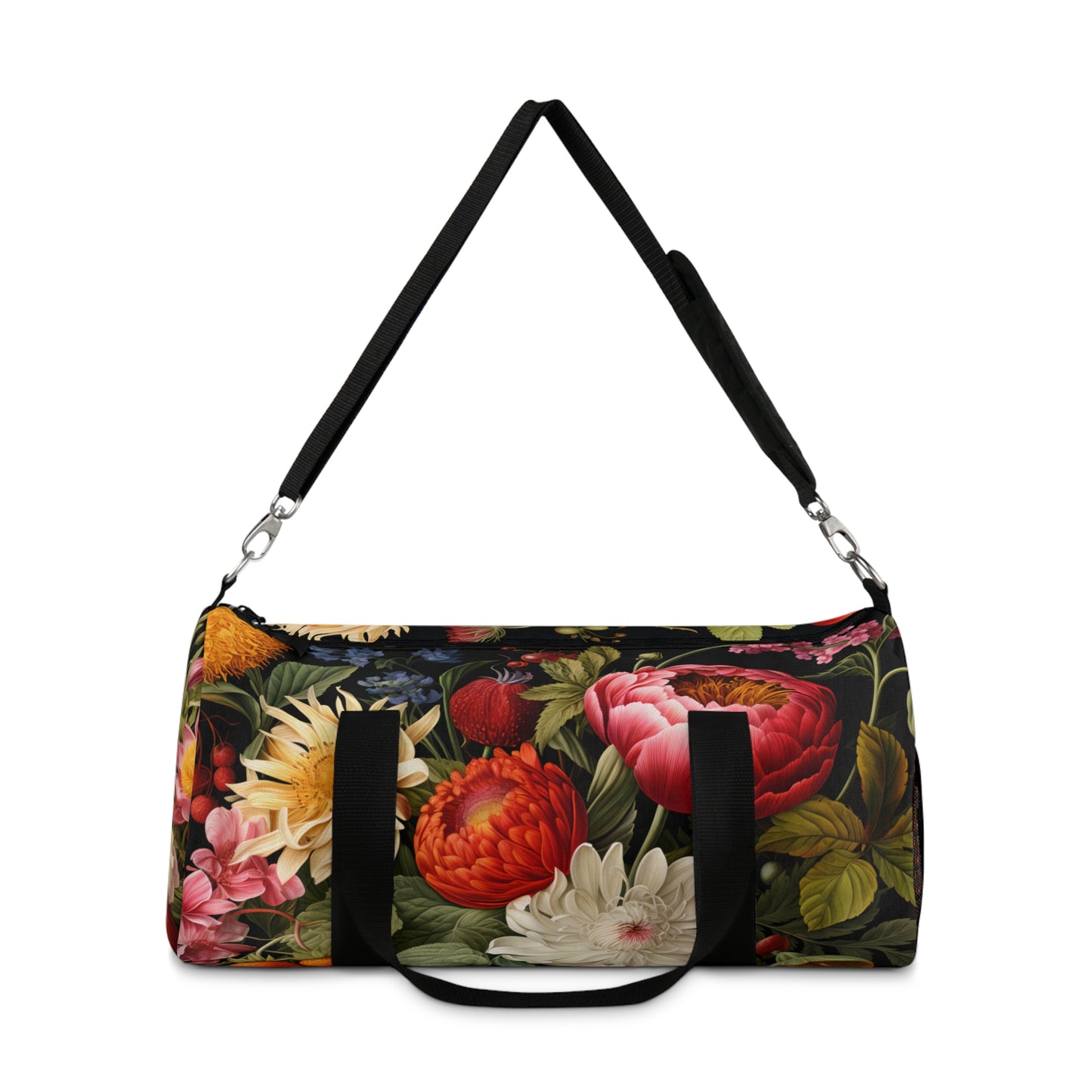 Cottagecore Botanical Peonies Duffel Bag