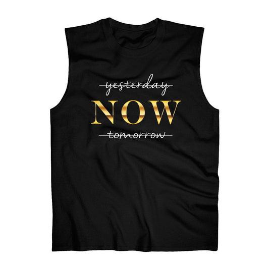 Yesterday NOW tomorrow motivational Men's Ultra Cotton Sleeveless Tank