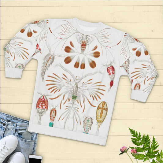 Women's Sweatshirt, Botanicals, Plant Pattern, Zoo Plankton, Unisex Sweatshirt