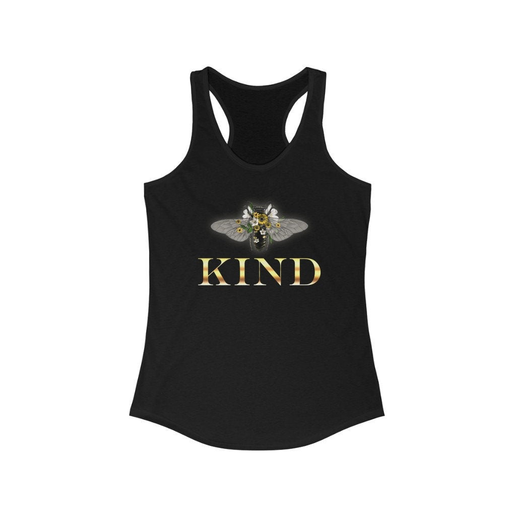 Be Kind, Bee Kind, Kindness, Motivational Women's Ideal Racerback Tank