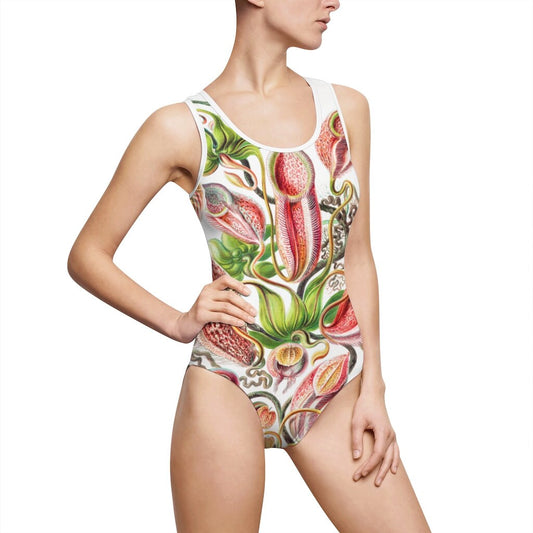 Women's One-Piece Botanical, Cottagecore, Boho, Classic One-Piece Swimsuit