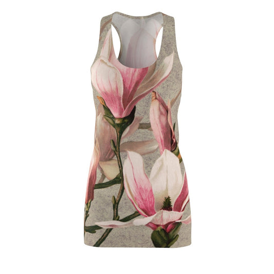 Women's Cottagecore Sundress, Magnolia Botanical, Boho, Racerback Dress