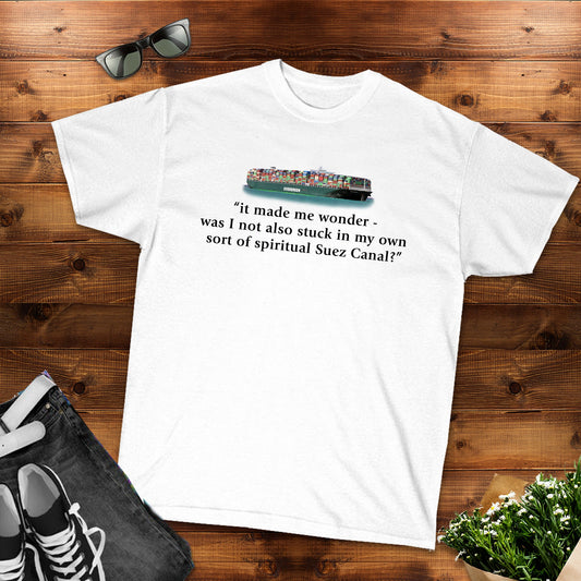 Funny Women's Shirt, Suez Canal, Cottagecore, Gift for her, Unisex Jersey Short Sleeve Tee