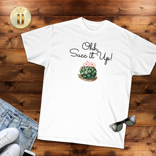 Funny Women's Shirt, Succ it Up, Succulent Lover, Botanical, Unisex Jersey Short Sleeve Tee