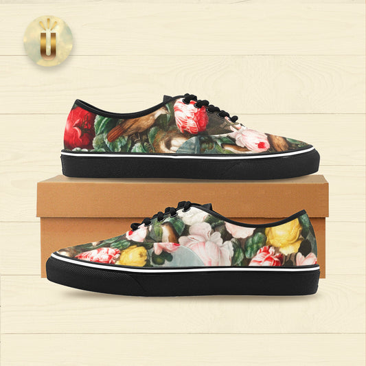 Men's Rose Temple Classic Low Top Canvas Lace-Up Shoes