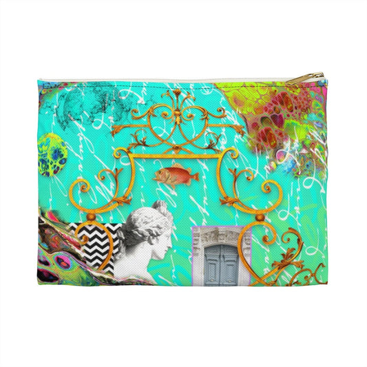 Wild Blue Turquoise Accessory Pouch