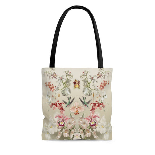 Orchids & Hummingbirds Tote Bag