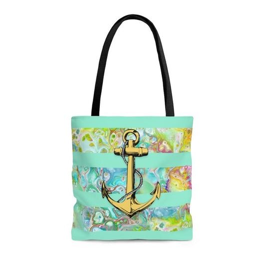 Nautical Rainbow Sherbet, Cottagecore, Boho Tote Bag