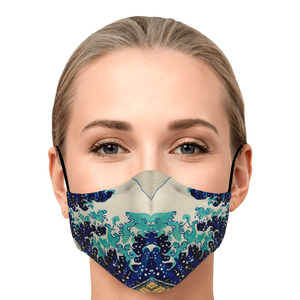 Great Wave #3 Face Masks