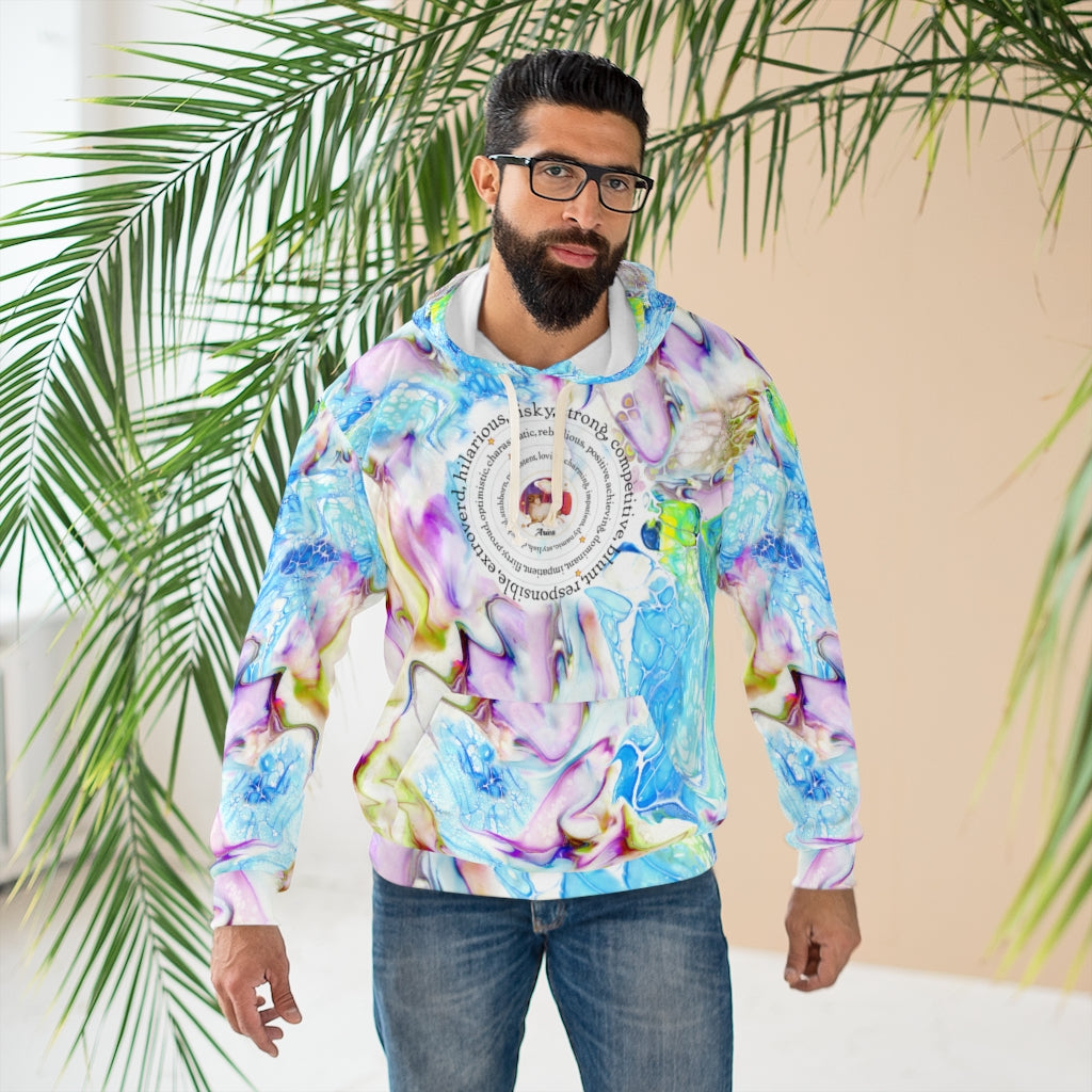 Rainbow Melt ARIES Unisex Pullover Hoodie