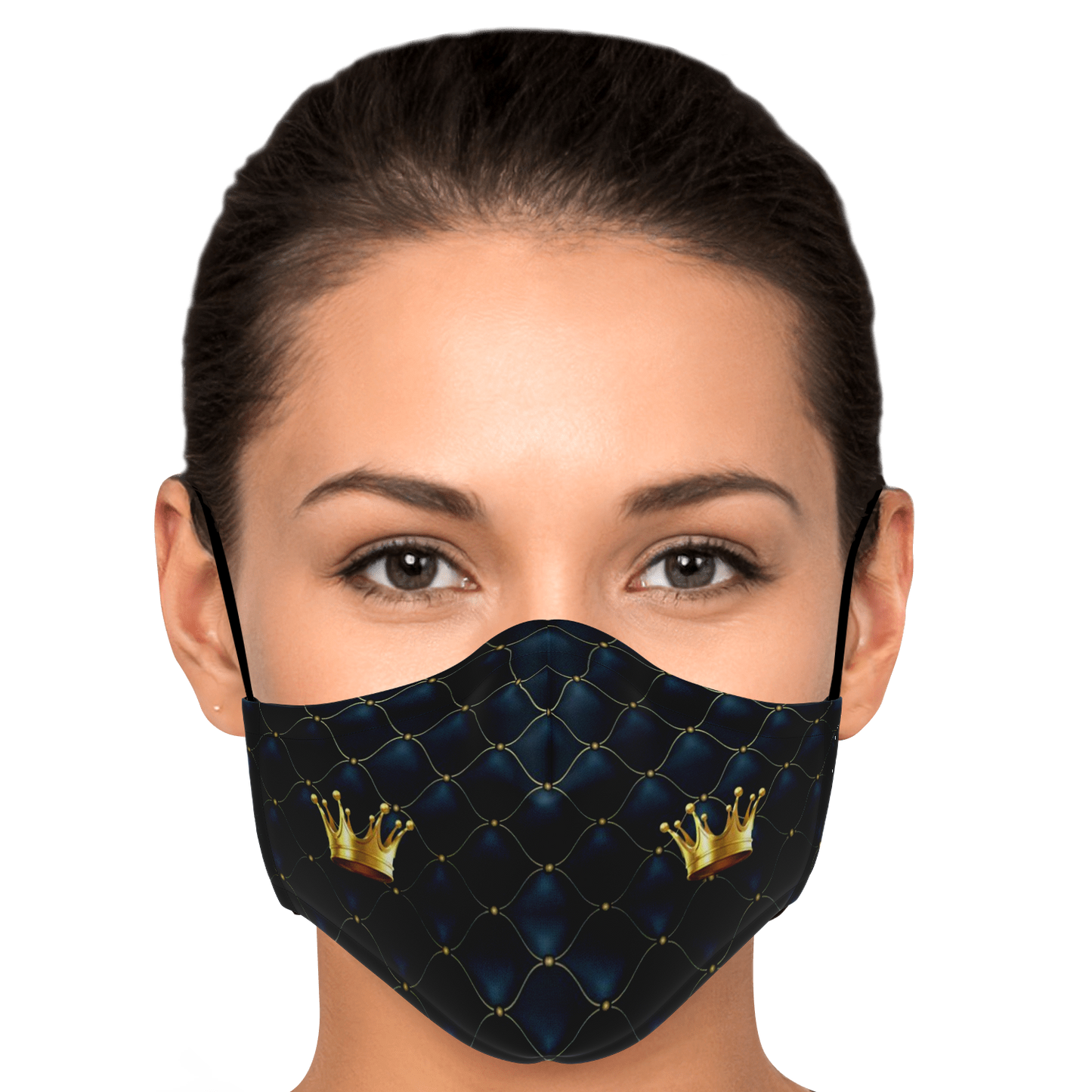 Queens 'Quilted Crown' Face Mask