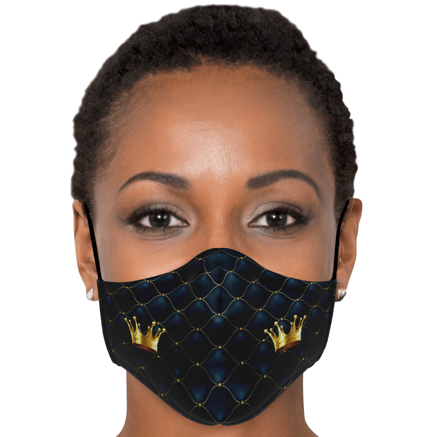 Queens 'Quilted Crown' Face Mask
