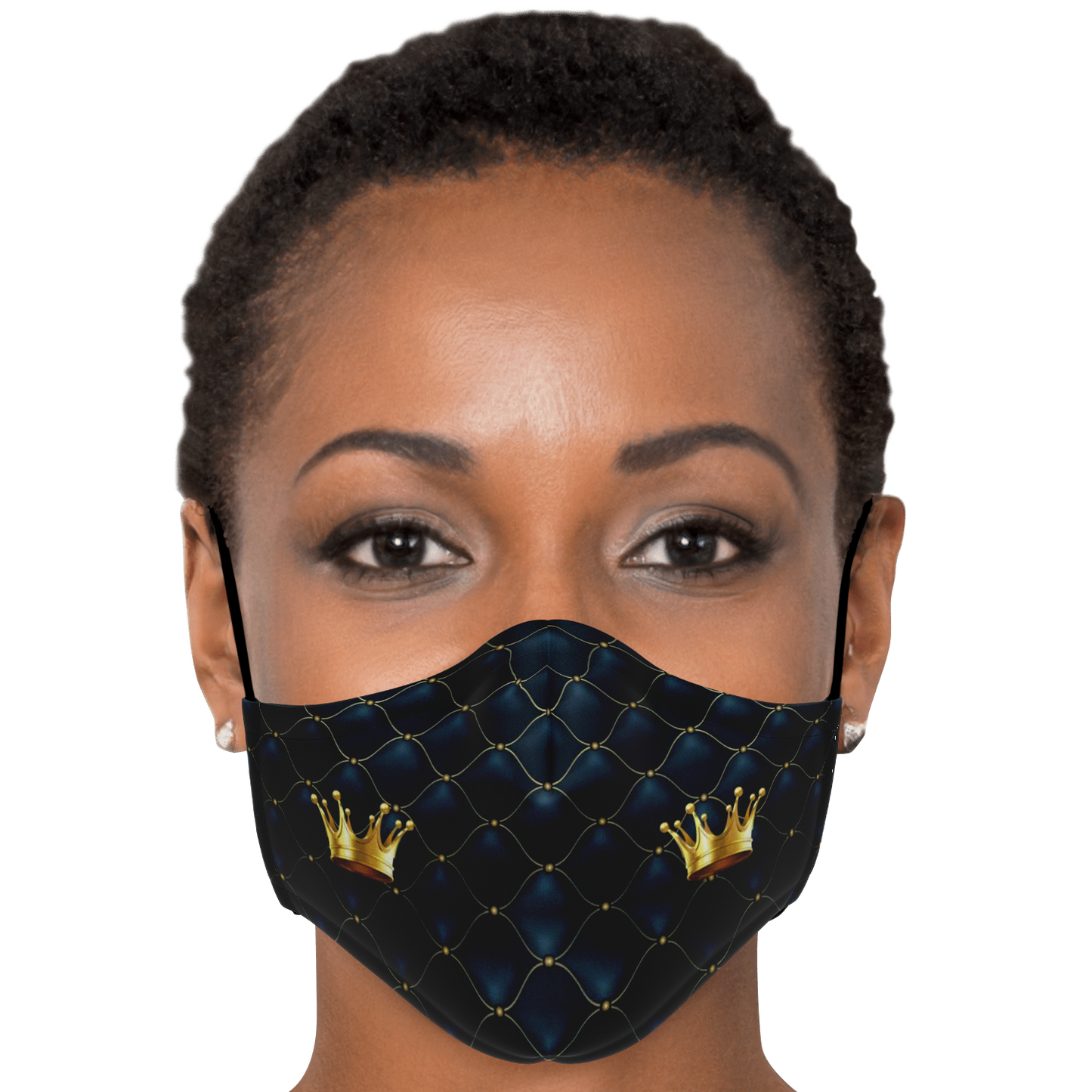 Queens 'Quilted Crown' Face Mask