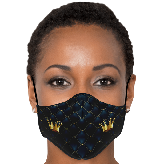 Queens 'Quilted Crown' Face Mask