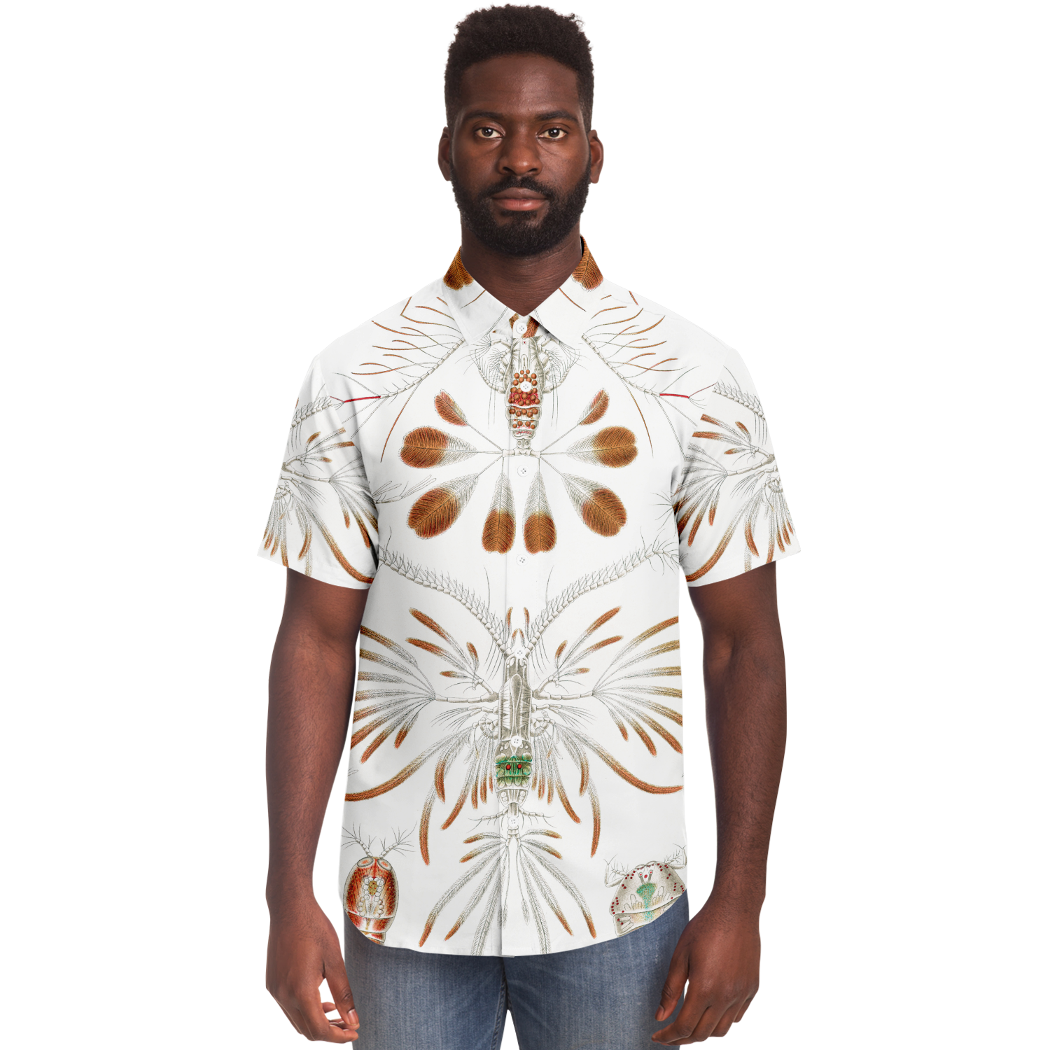 Men's Zoo Plankton Botanical Button-Down Shirt