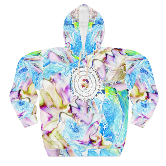 Rainbow Melt LIBRA Unisex Pullover Hoodie