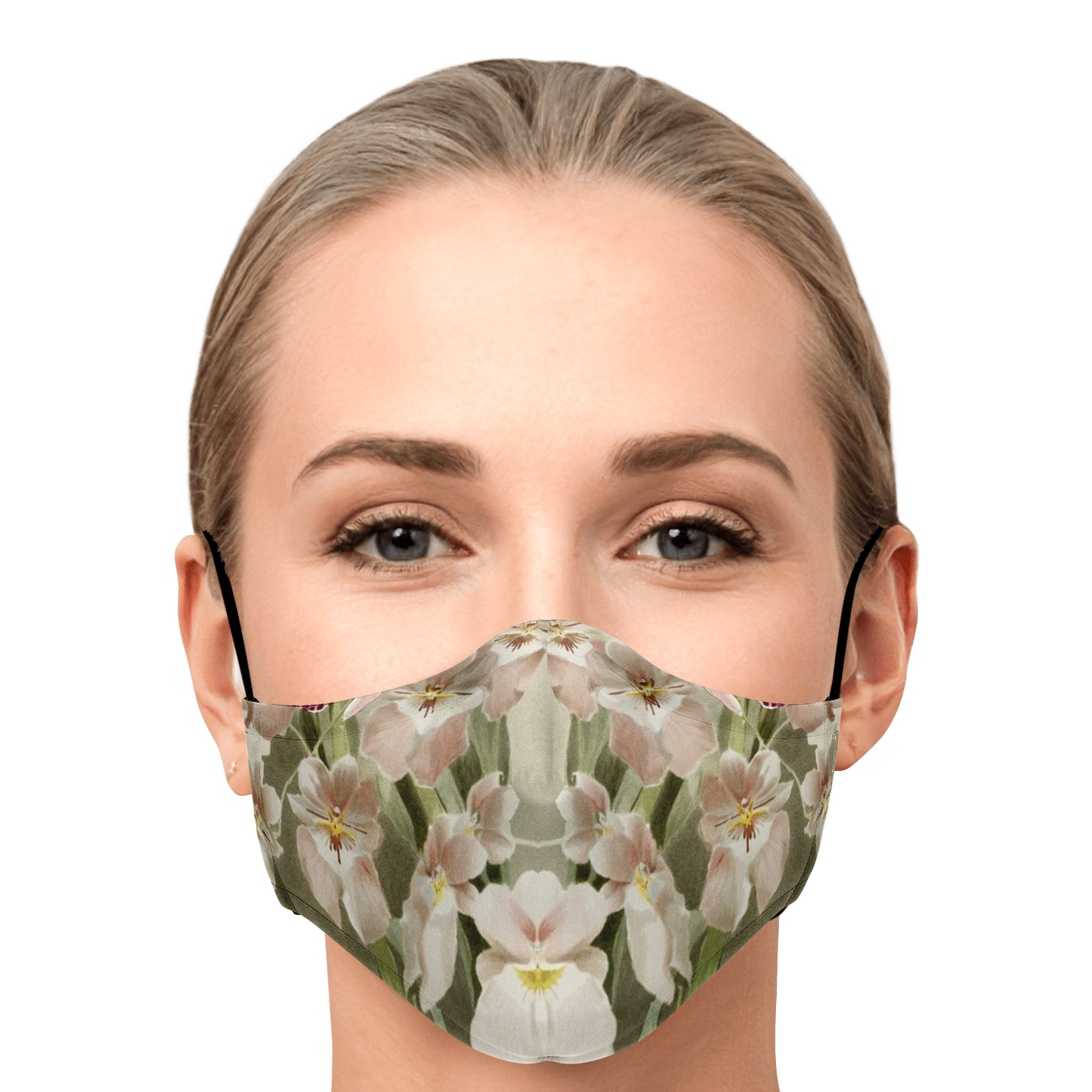 White Orchids Face Masks