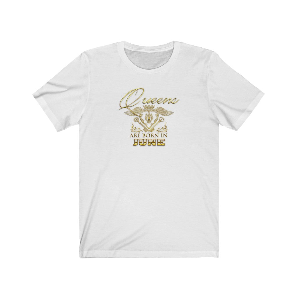 Queens are Born in June (Crowned Heart) Unisex Tee