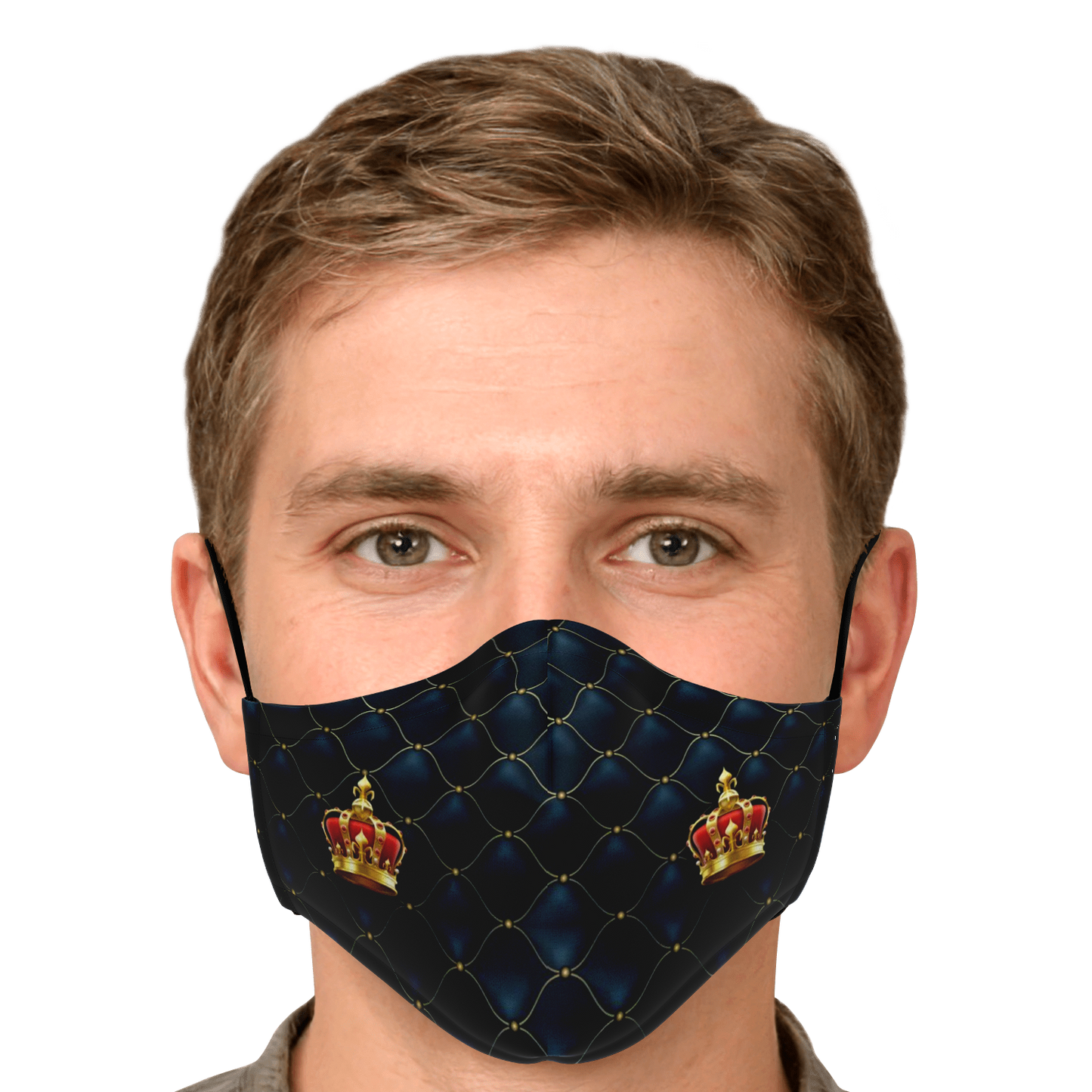 Royal Blue Quilted Face Mask