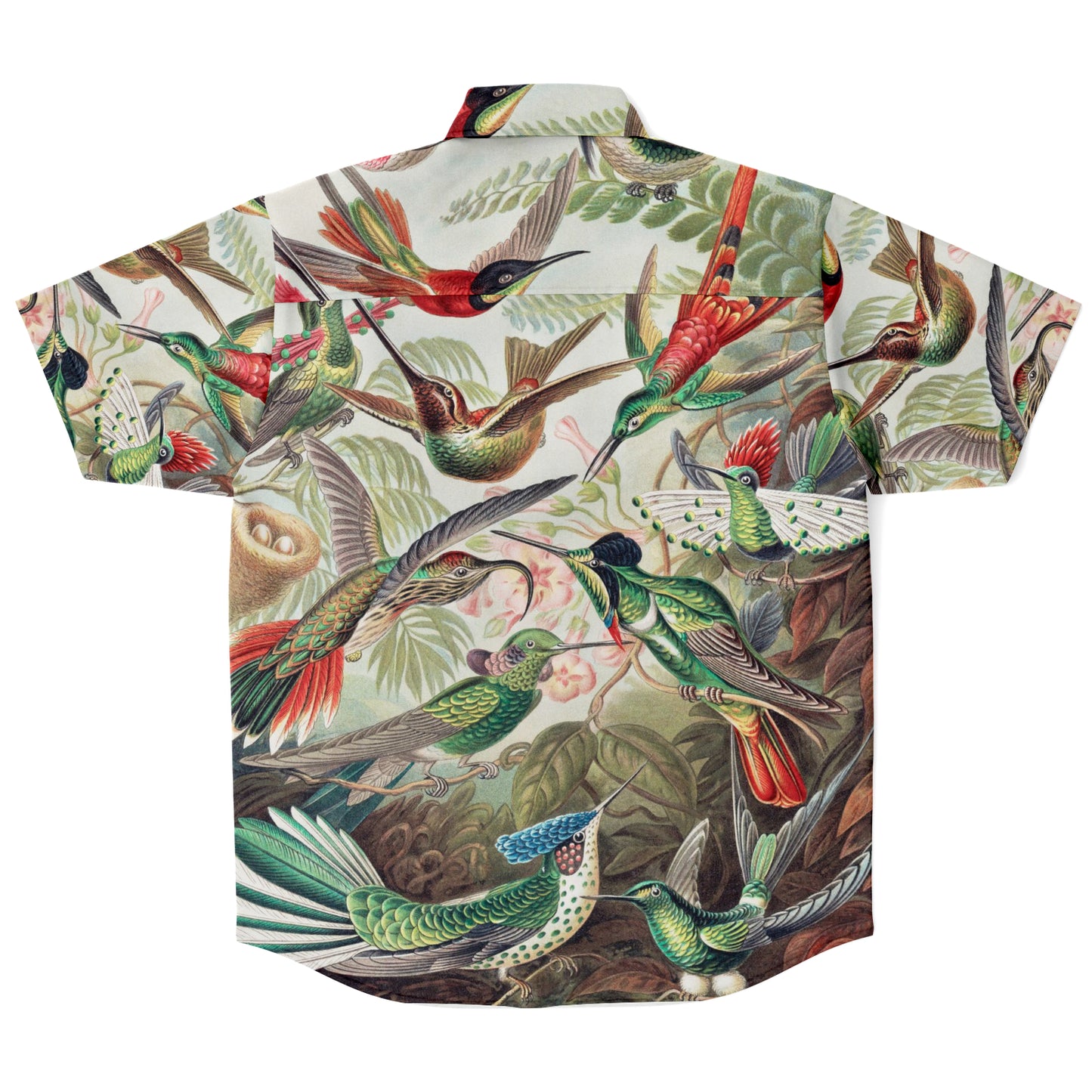 Mens Hummingbird Button-Down Shirt