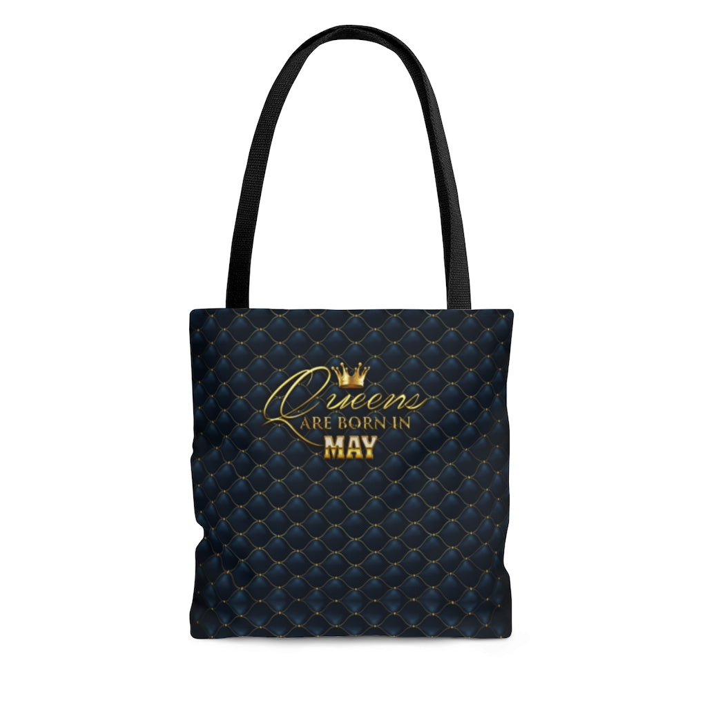 Queens are Born in May Tote Bag- in 3 sizes