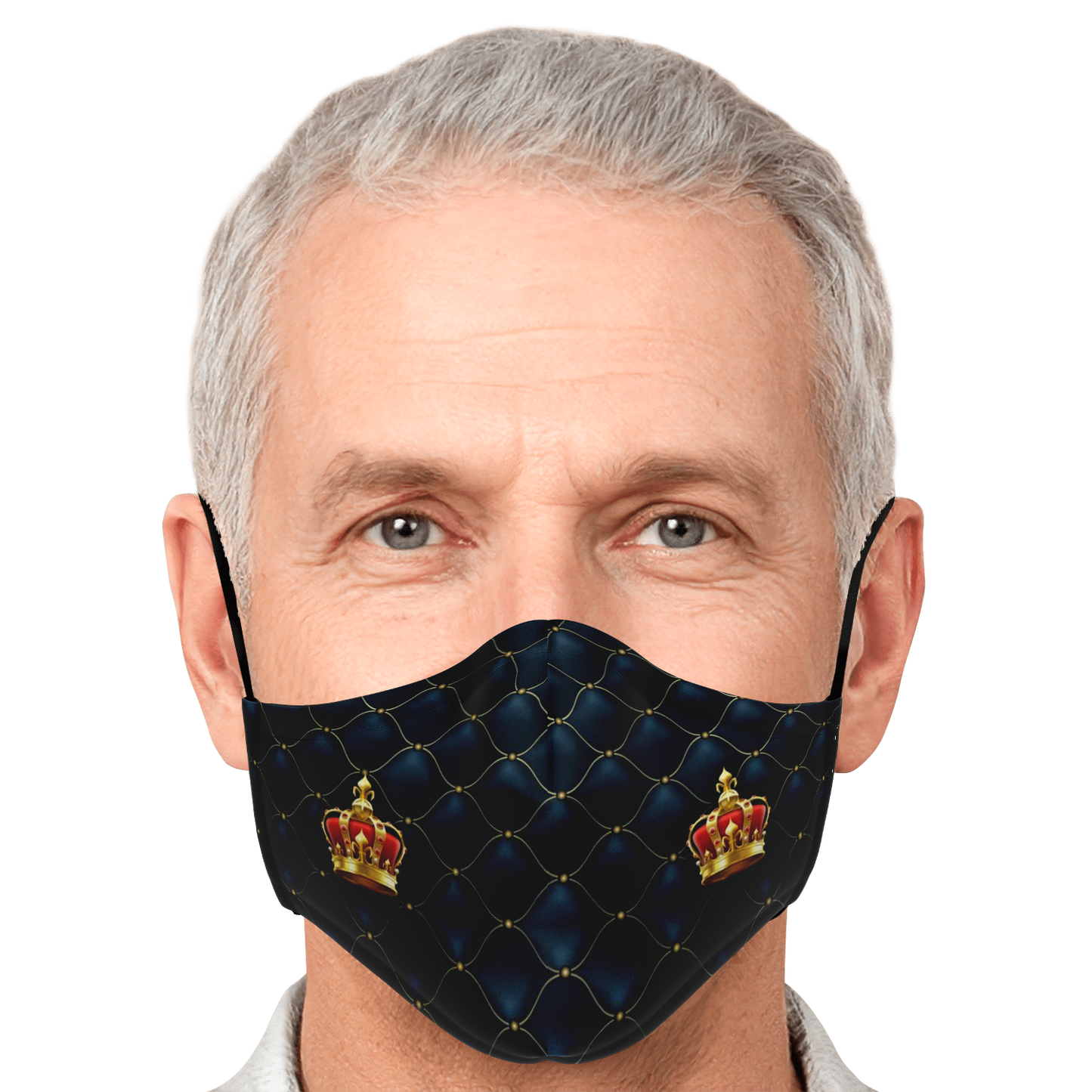 Royal Blue Quilted Face Mask