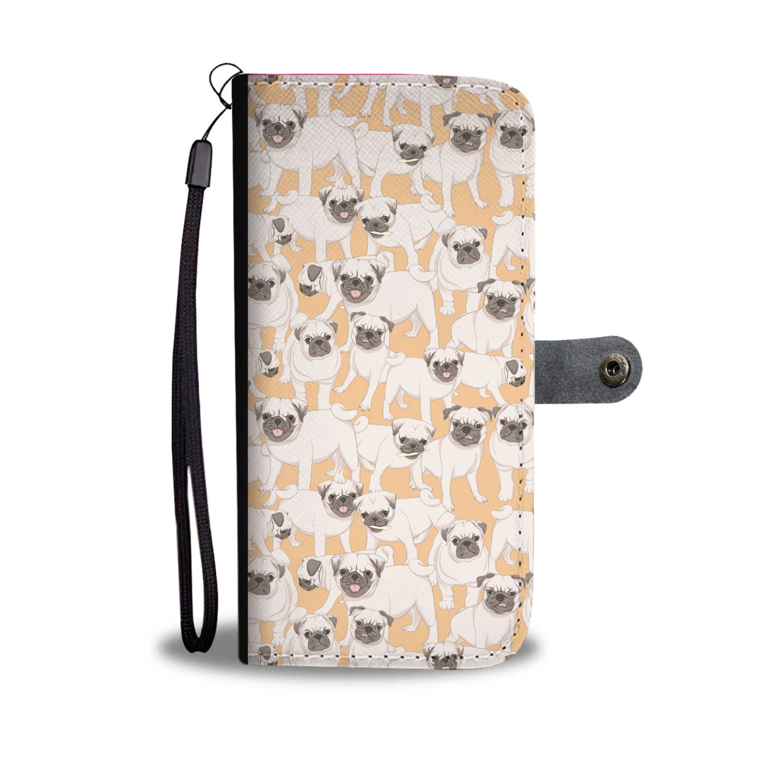 Pug Rules Wallet Phone Case