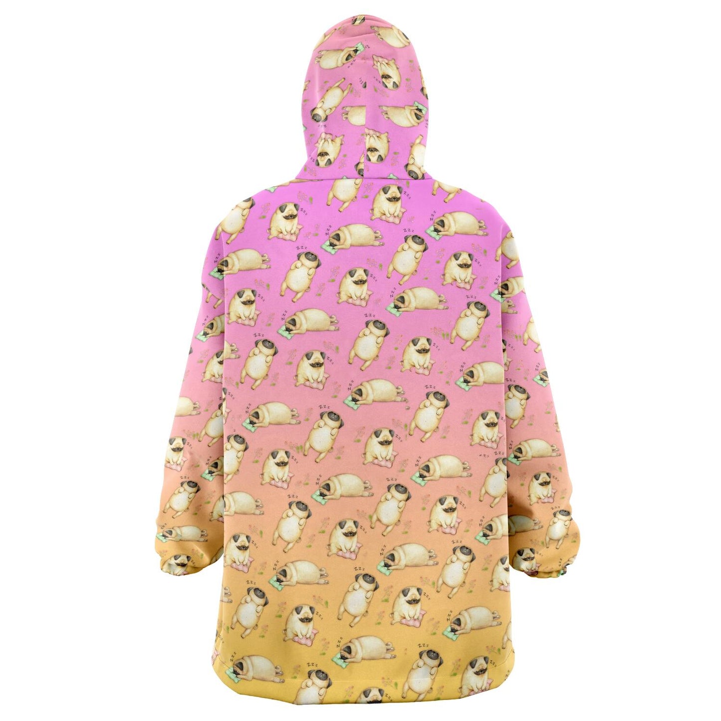 Sleeping Pugs Pastel Snug Hoodie