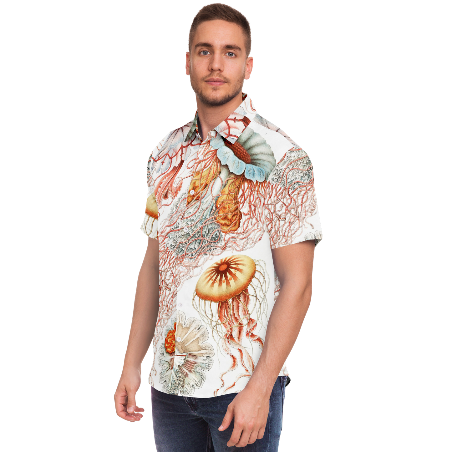 Men's Jellyfish Button-Down Shirt