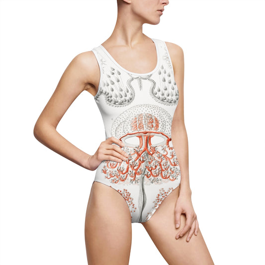 Jellyfish Botanical #1 One-Piece Swimsuit