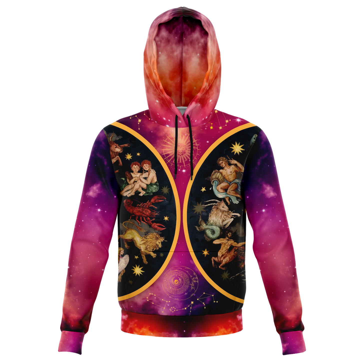 Double Wheel Unisex Zodiac Hoodie