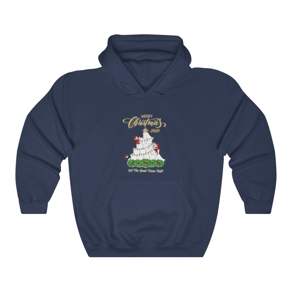 Funny Christmas Hoodie, "Good Times Roll" Unisex Heavy Blend™ Hooded Sweatshirt