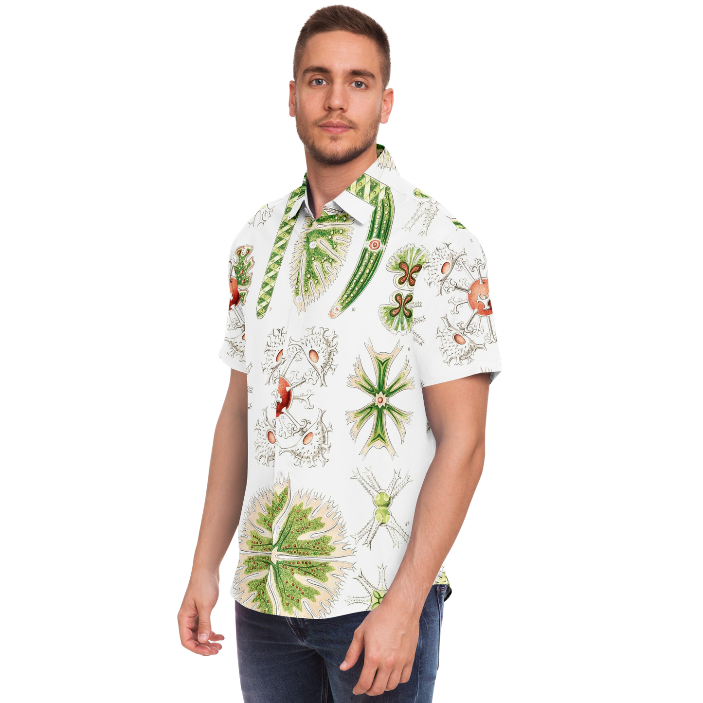 Men's Desmideia Botanical Button-Down Shirt