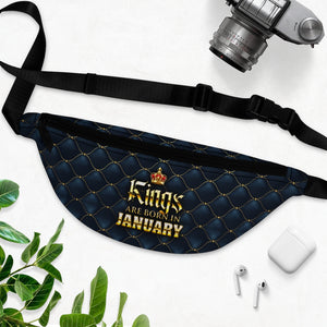 Kings are Born in January Fanny Pack