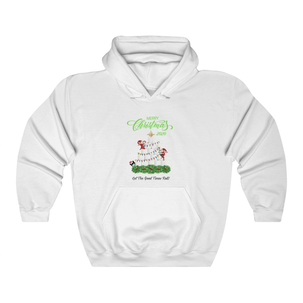 Funny Christmas Hoodie, "Good Times Roll" Unisex Heavy Blend™ Hooded Sweatshirt