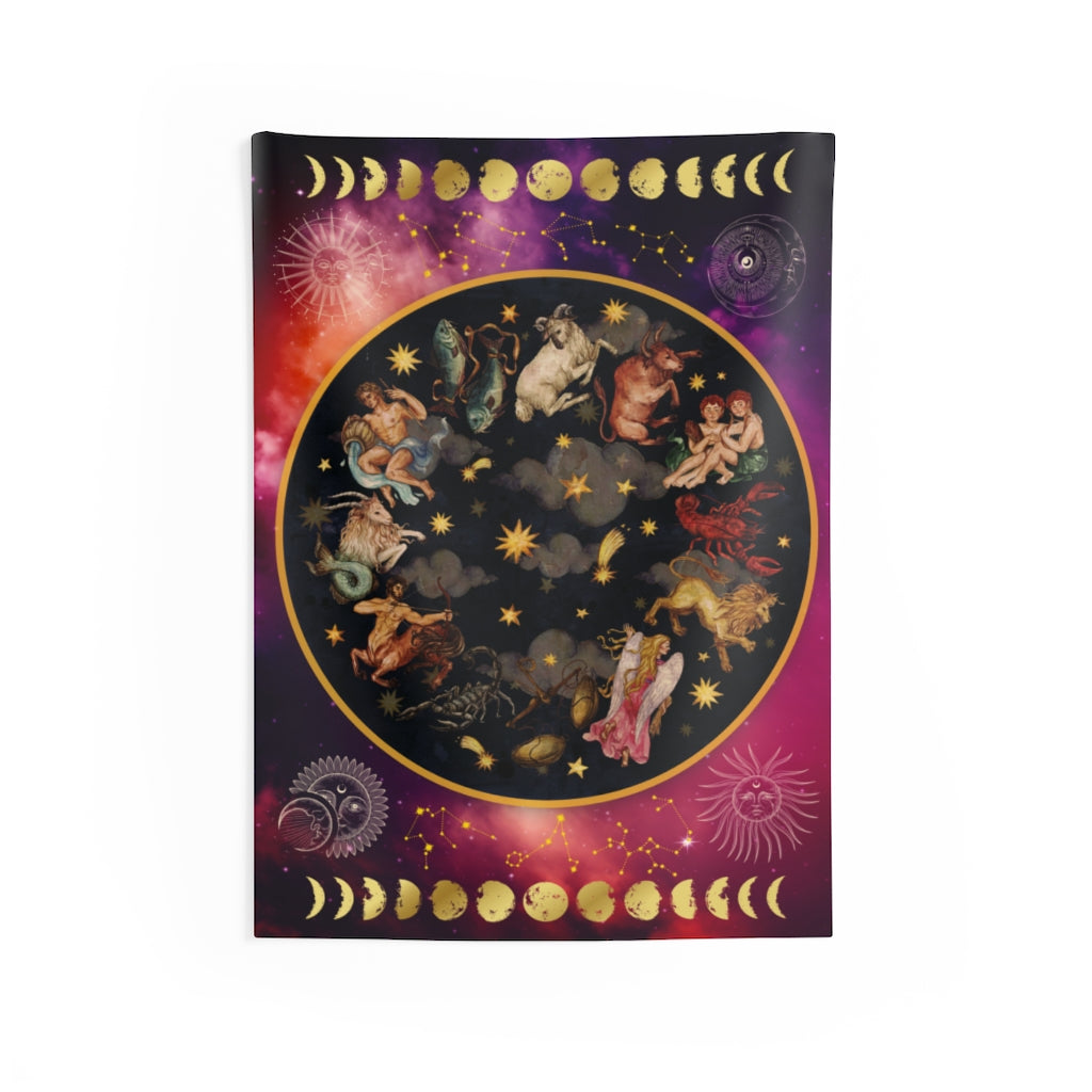Heavenly Zodiac Tapestry