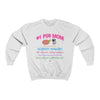 #1 Pug Mom Unisex Heavy Blend™ Crewneck Sweatshirt