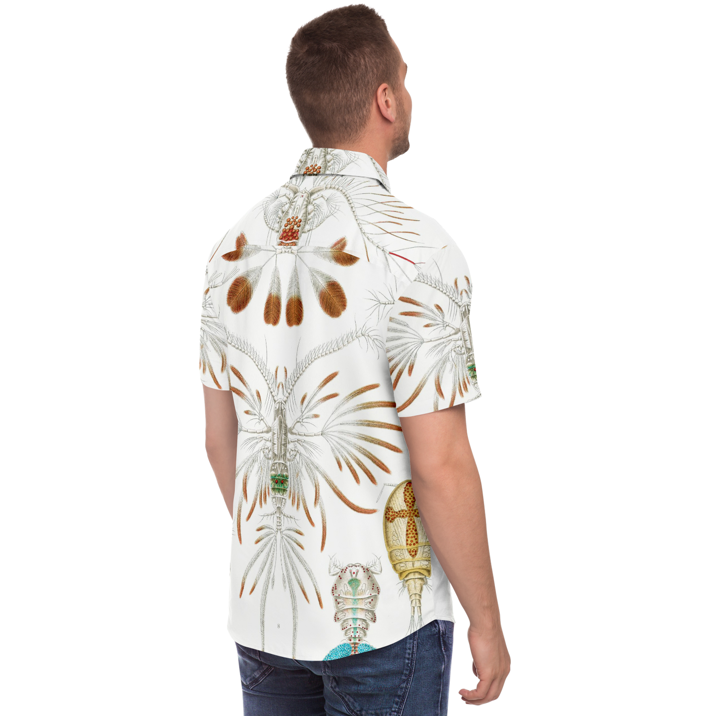 Men's Zoo Plankton Botanical Button-Down Shirt