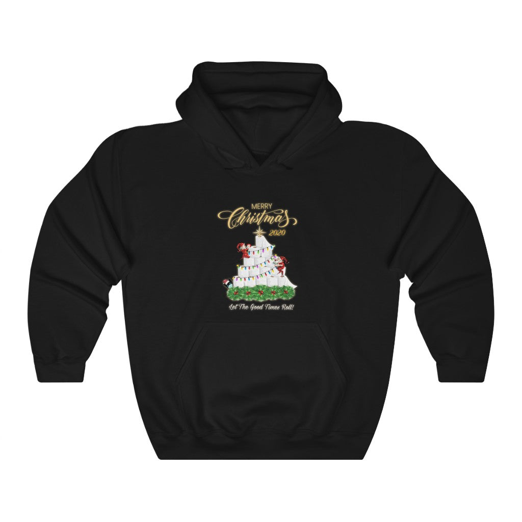 Funny Christmas Hoodie, "Good Times Roll" Unisex Heavy Blend™ Hooded Sweatshirt