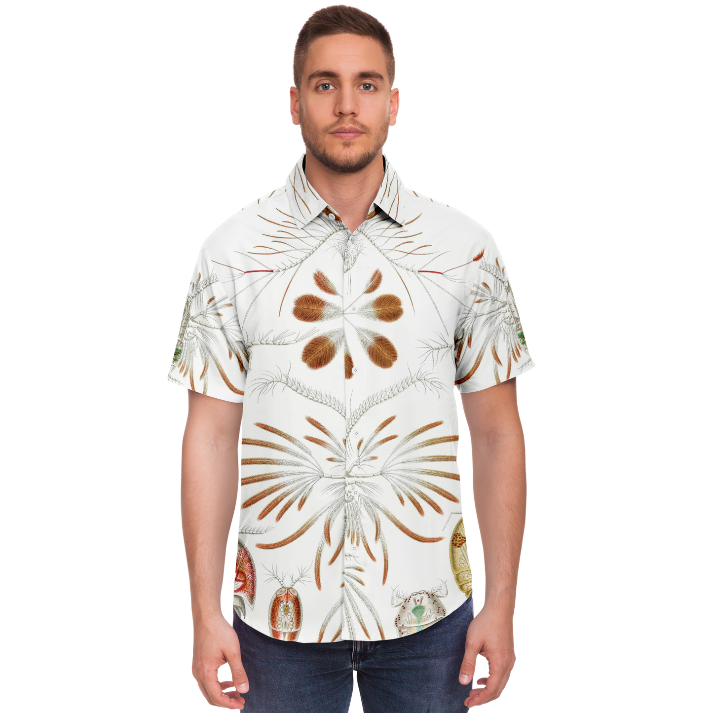 Men's Zoo Plankton Botanical Button-Down Shirt