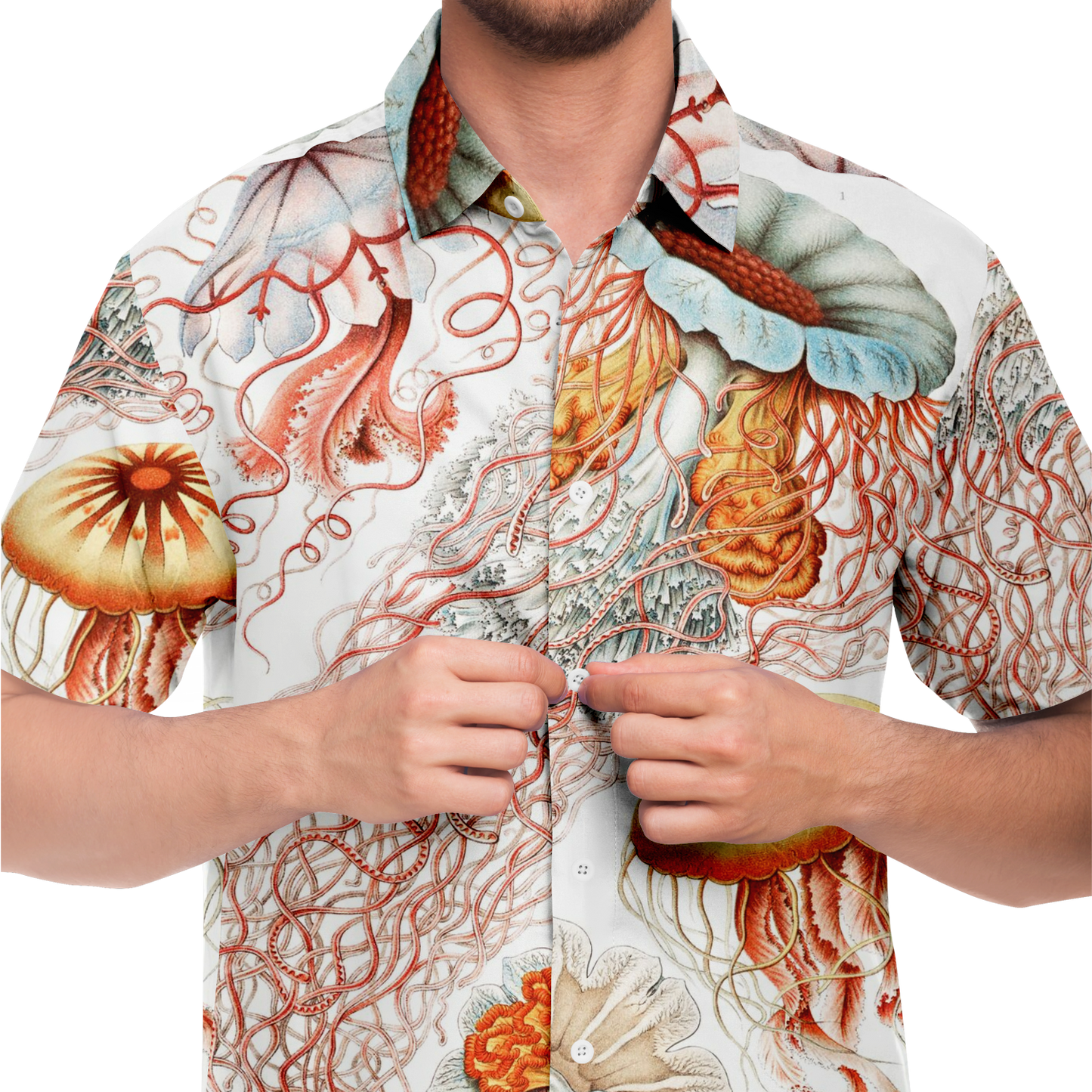 Men's Jellyfish Button-Down Shirt