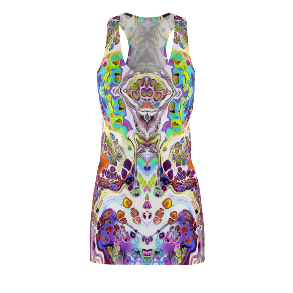 Rainbow Cosmos Racerback Dress